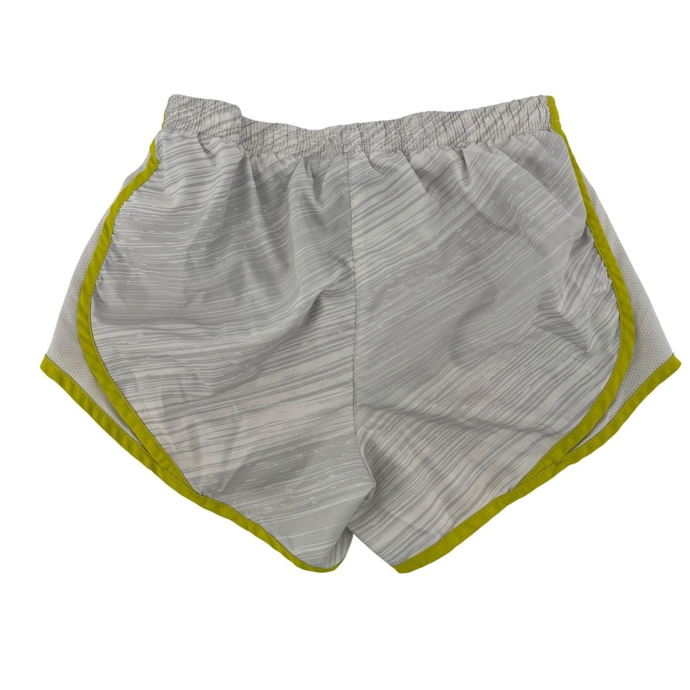 Nike Shorts Womens S Dri-FIT Tempo Grey Running Lime Green Trim Mesh Liner - Picture 2 of 7